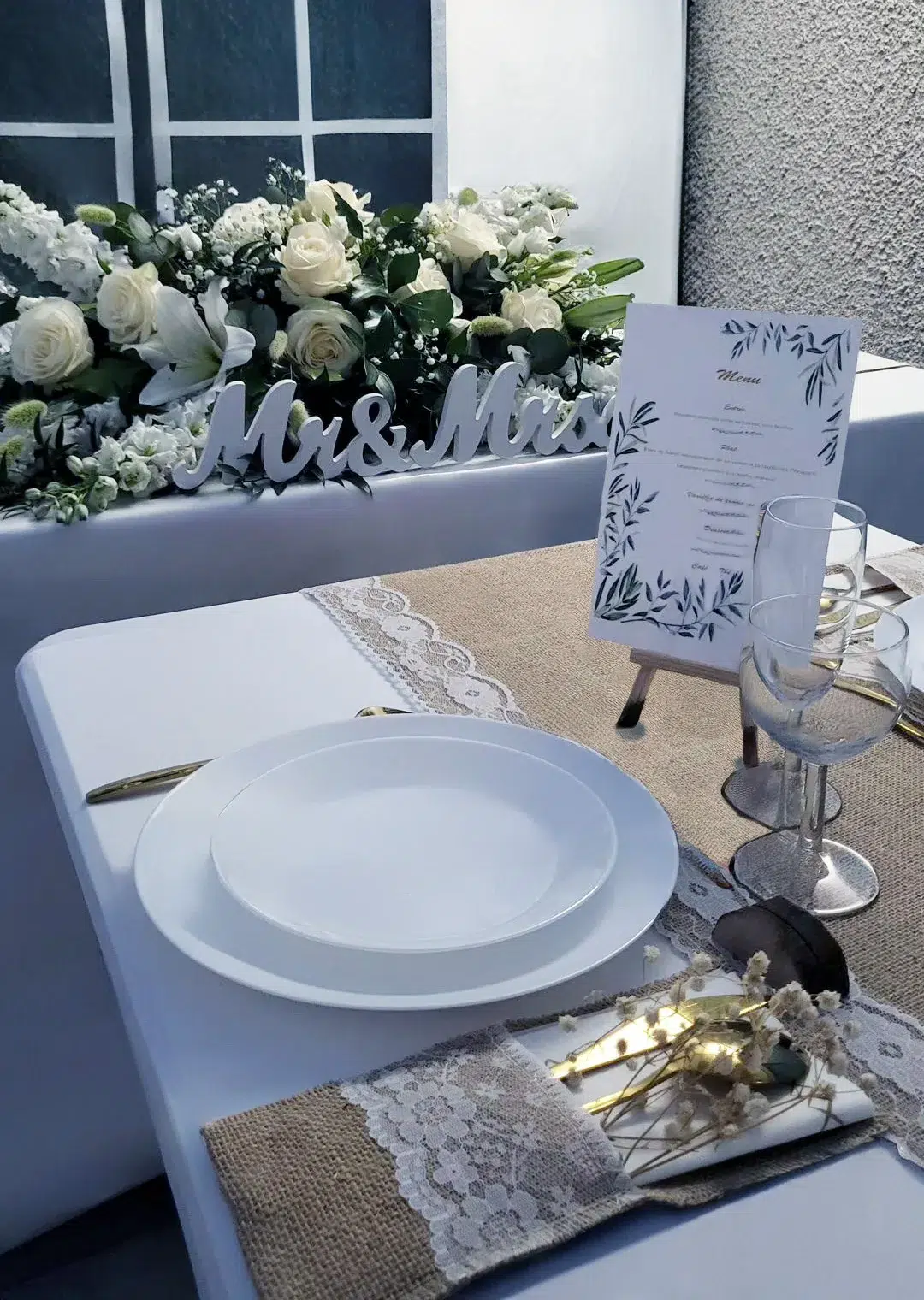 disposition d'une table